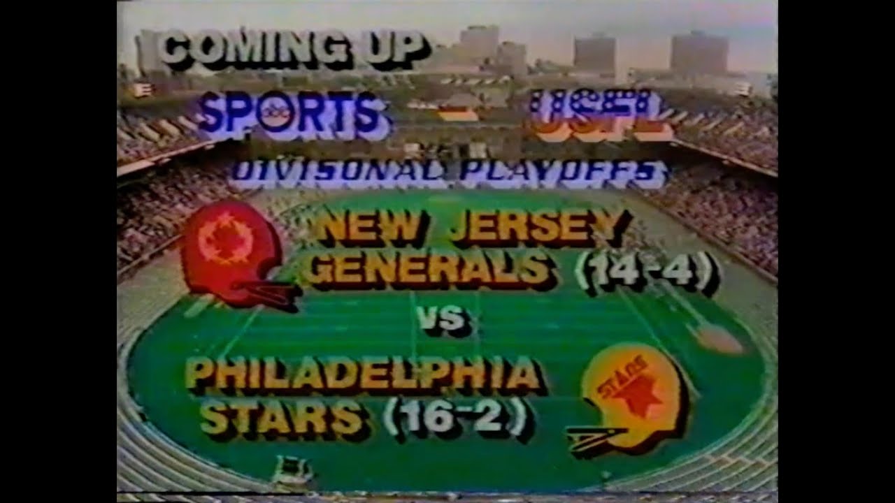 USFL New Jersey Generals @ Philadelphia Stars, Div. Playoffs, Jun. 30, 1984