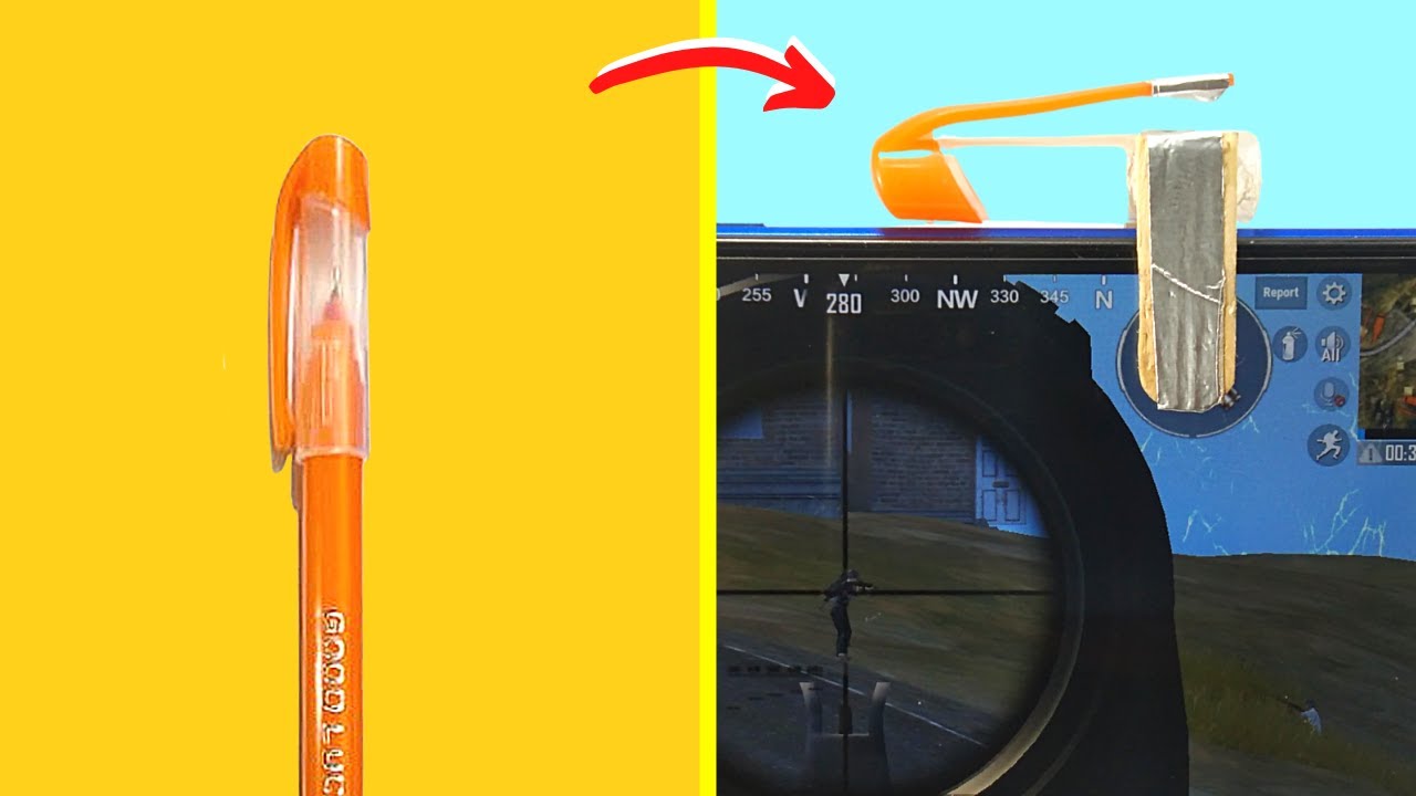 How To Make PUBG Trigger Using Pen Cap | DIY PUBG Trigger At Home | DIY