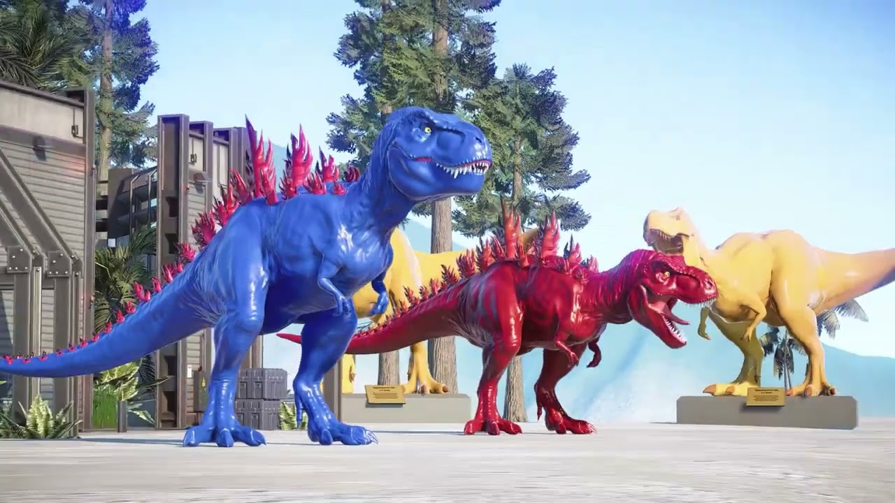 #76 Stegosaurus strides forward, plates shining and tail like a whip #Stegosaurus #Prehistoric #Epic