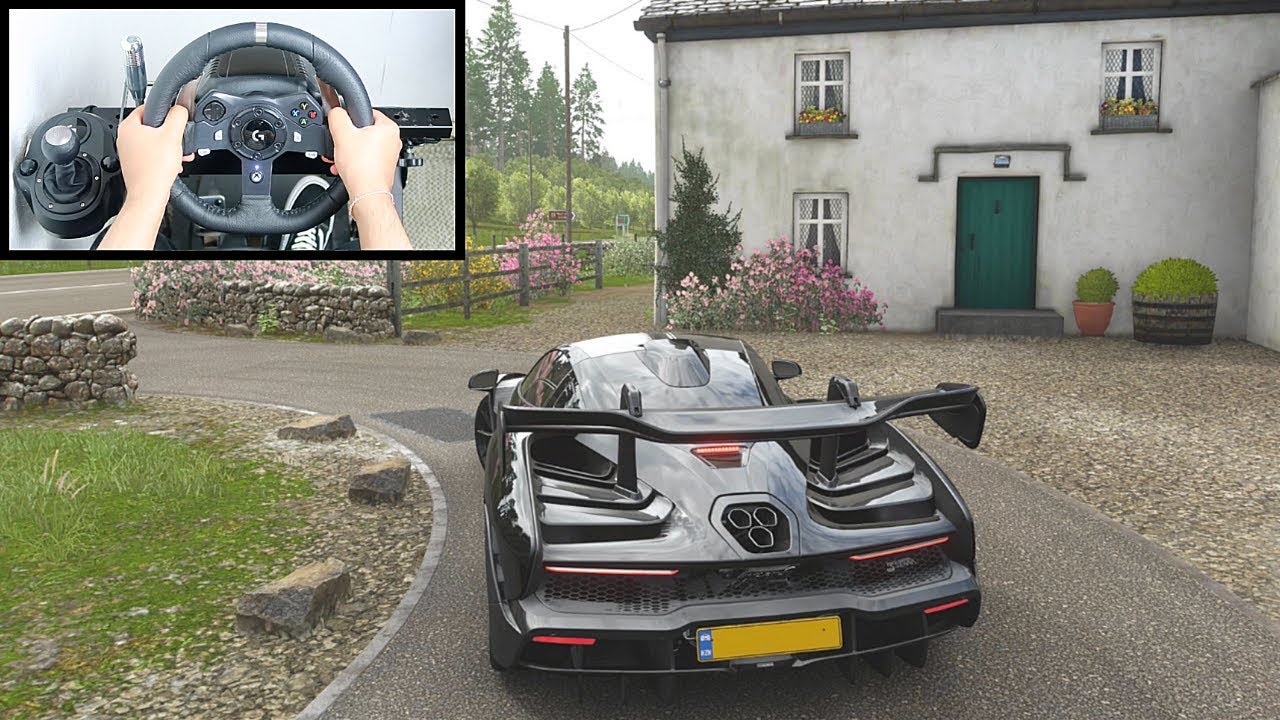 Forza Horizon 4 McLaren Senna (Steering Wheel + Paddle Shifter) Gameplay