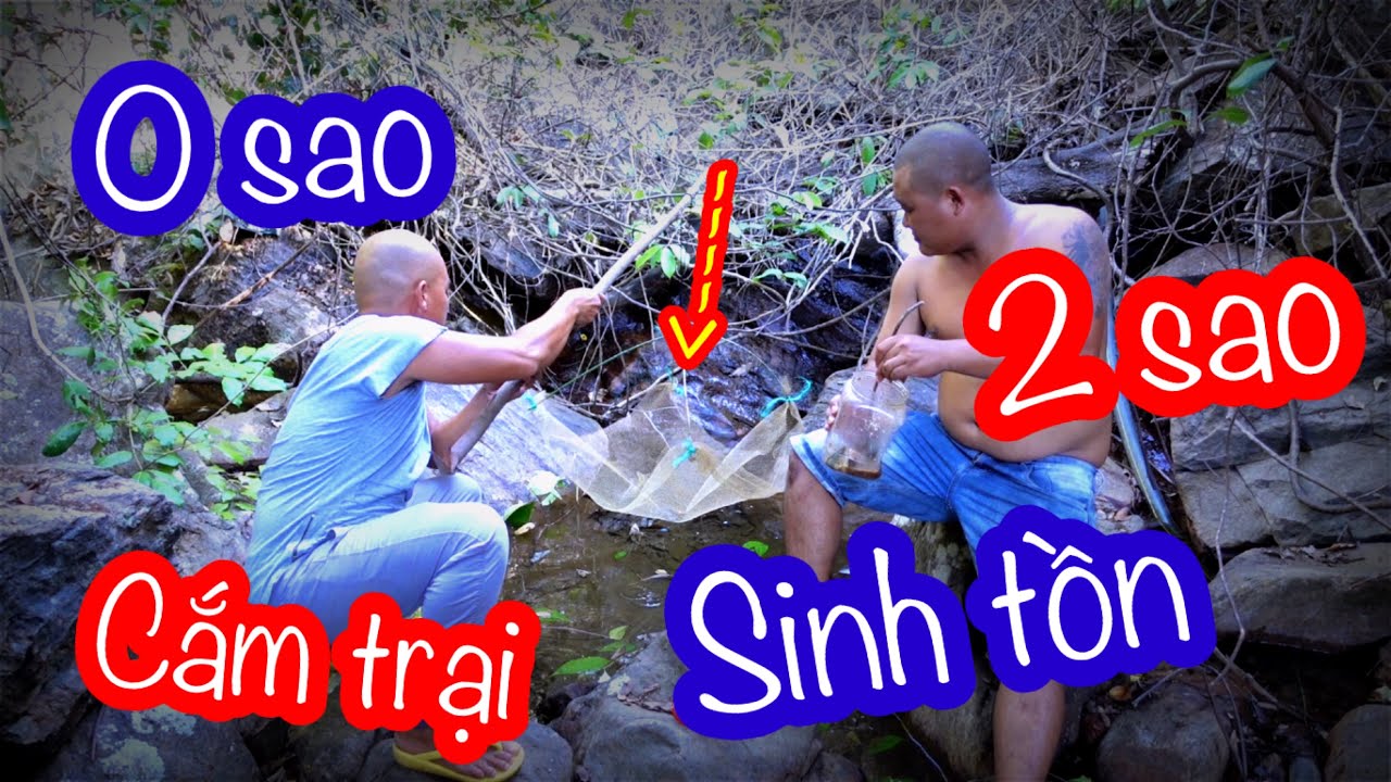 24h Cắm Trại Sinh Tồn 0 Sao Và 2 Sao Trên Rừng | Son Duoc Vlogs