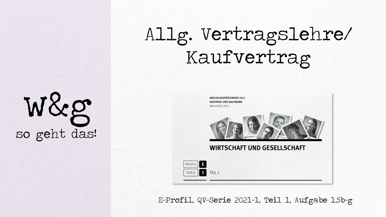 QV-Serie 2021-1, Teil1 A1.5b-g