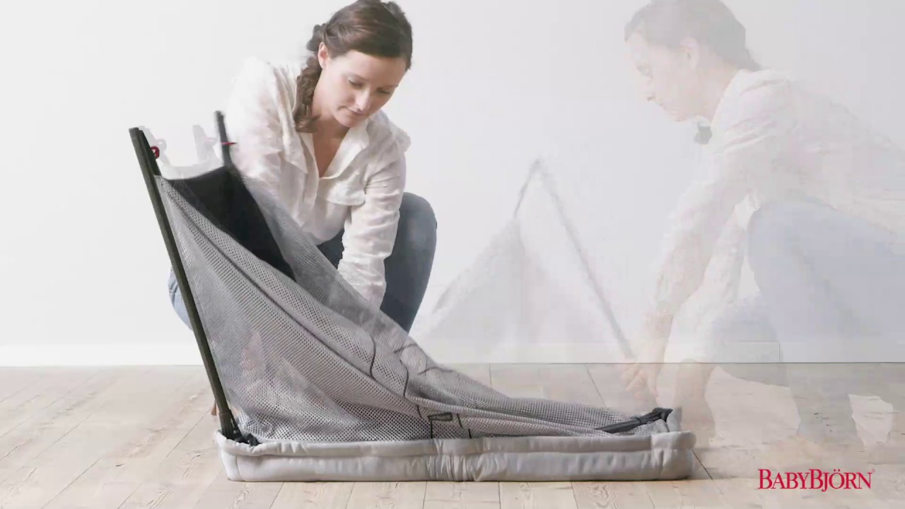 Baby Bjorn - How to fold up Light Travel Cot Option 2