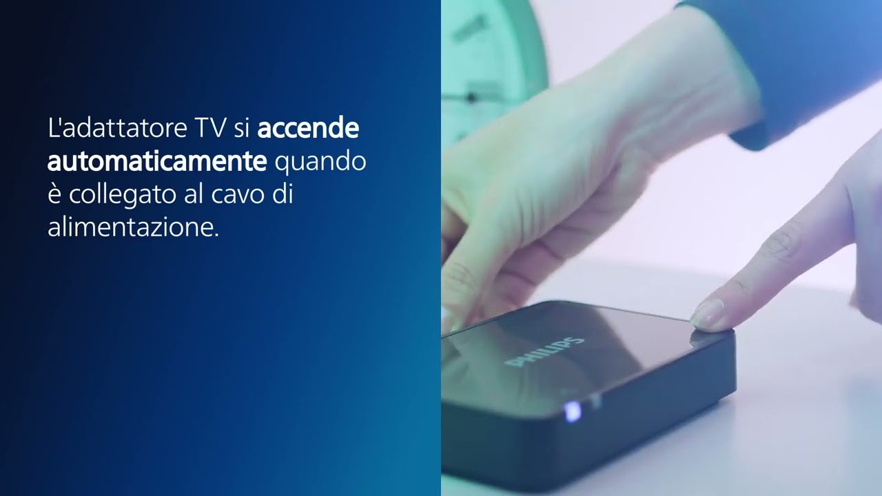Come associare l'adattatore TV Philips agli apparecchi acustici