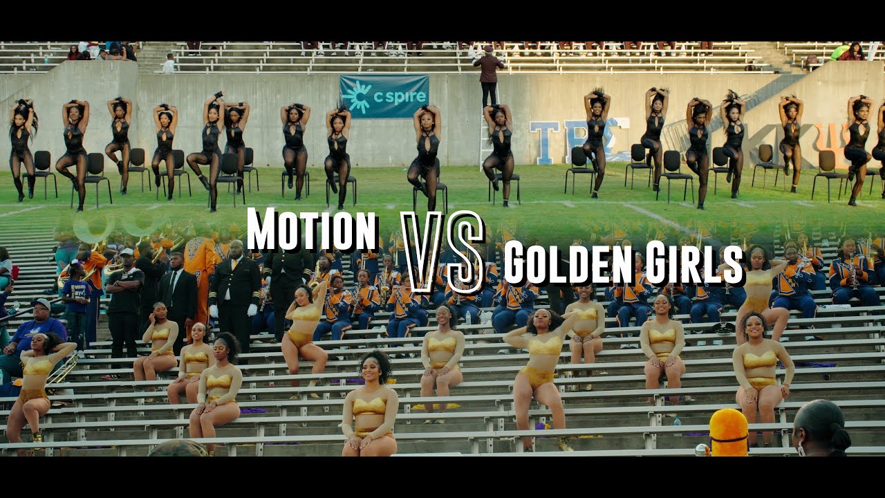 5th Quarter (Dancers View) | TSU Marching Band & Motion vs Alcorn Marching Band & Golden Girls 22