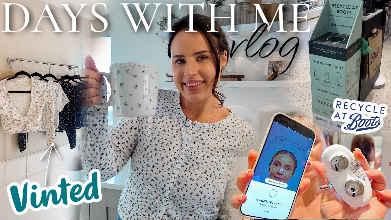 Vinted haul, Boots recycle scheme, new beauty gadget, Spring shopping & more | DAYS WITH ME VLOG
