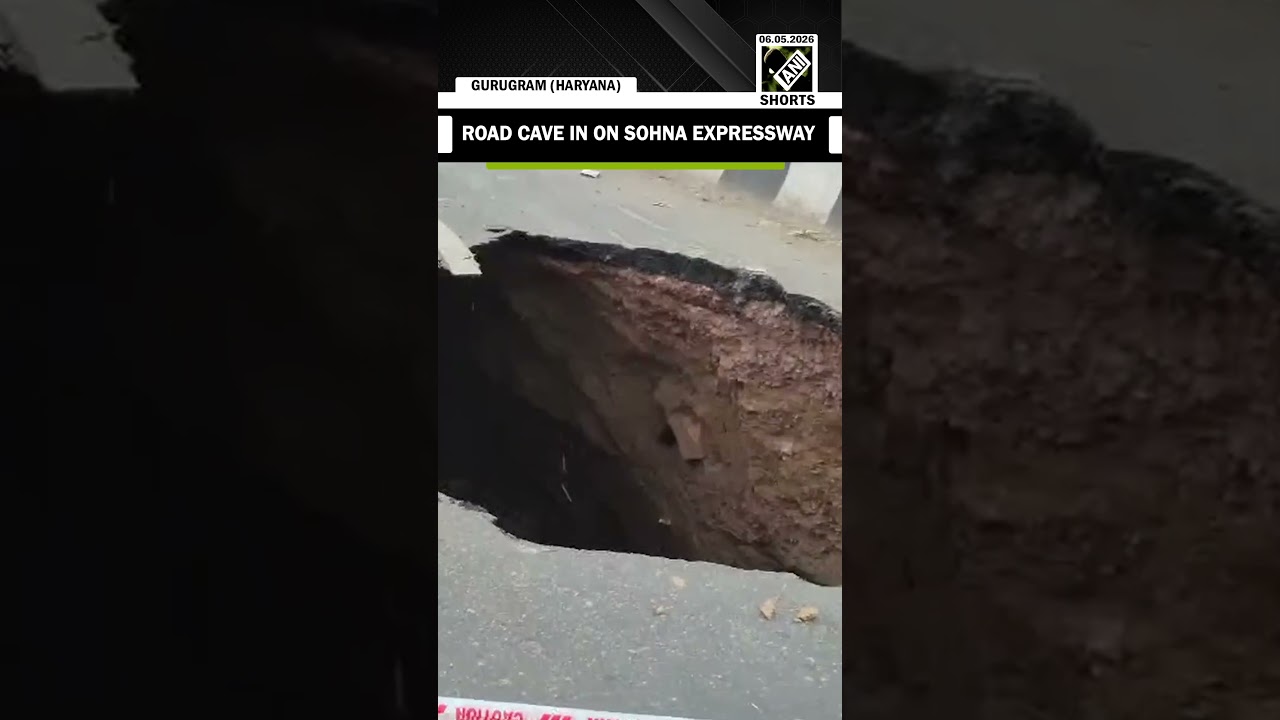 Road Collapse on Sohna Expressway in Gurugram