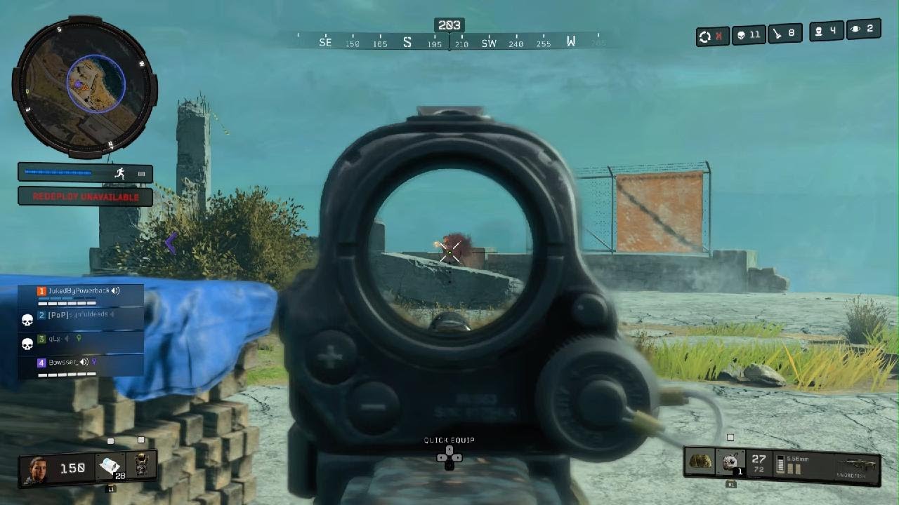 Последние 4 убийства для победы на карте Small Ruins | BO4 Blackout Alcatraz