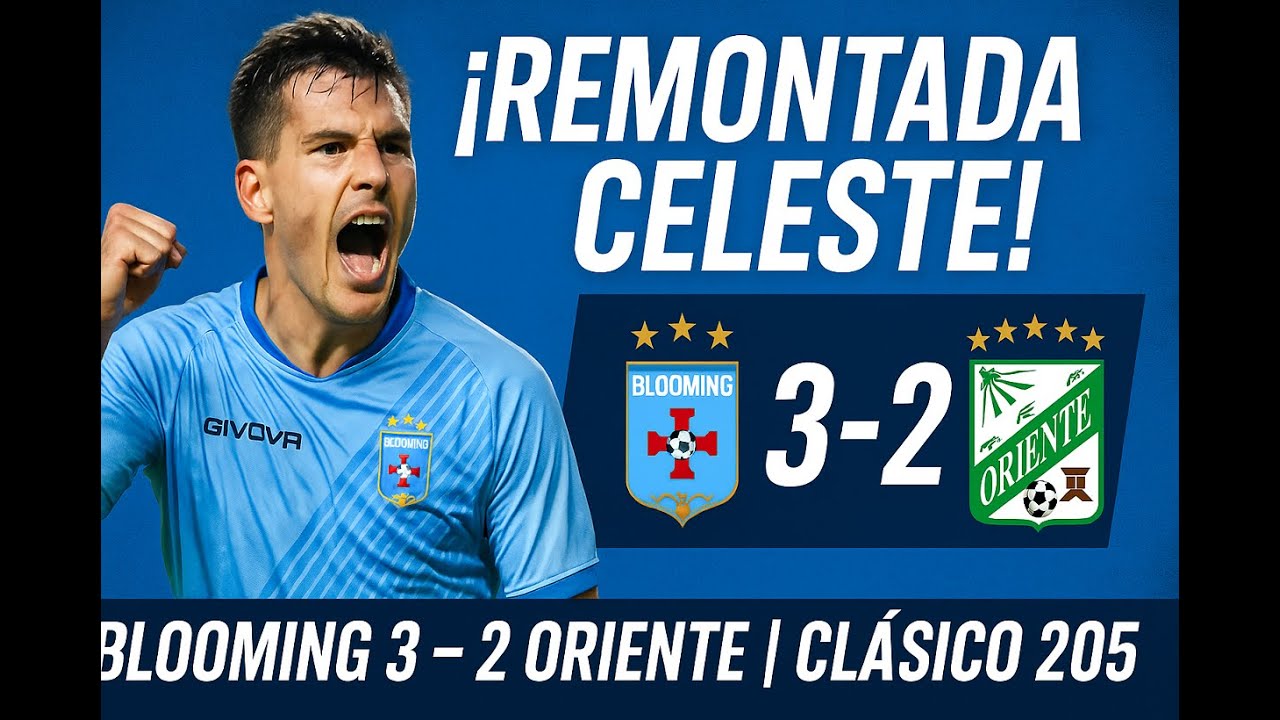 PARTIDO COMPLETO: ORIENTE PETROLERO 2 - 3 BLOOMING, FECHA 14, COPA PACEÑA