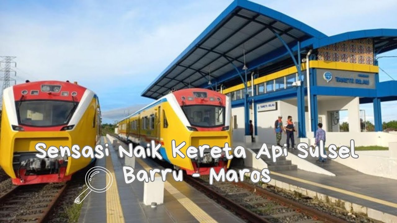 Naik Kereta Api Pertama di Sulawesi, dari Barru menuju Maros.