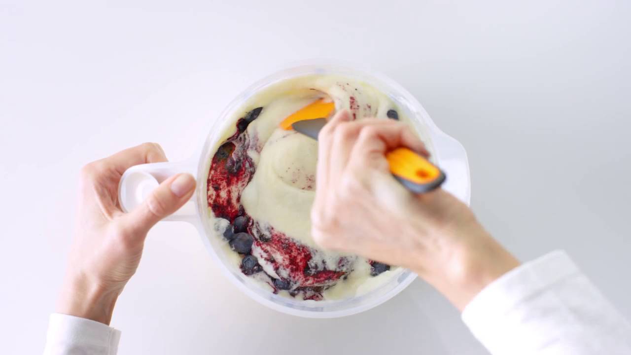 Tupperware - Recette Glace myrtille-cheesecake