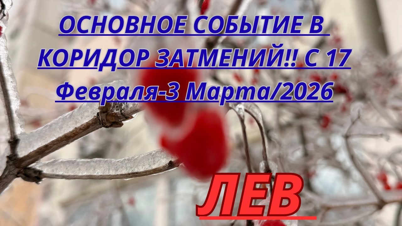ЛЕВ ♌️ ОСНОВНОЕ СОБЫТИЕ КОРИДОРА ЗАТМЕНИЙ С 17 ФЕВРАЛЯ-3 Марта от Alisa Belial 