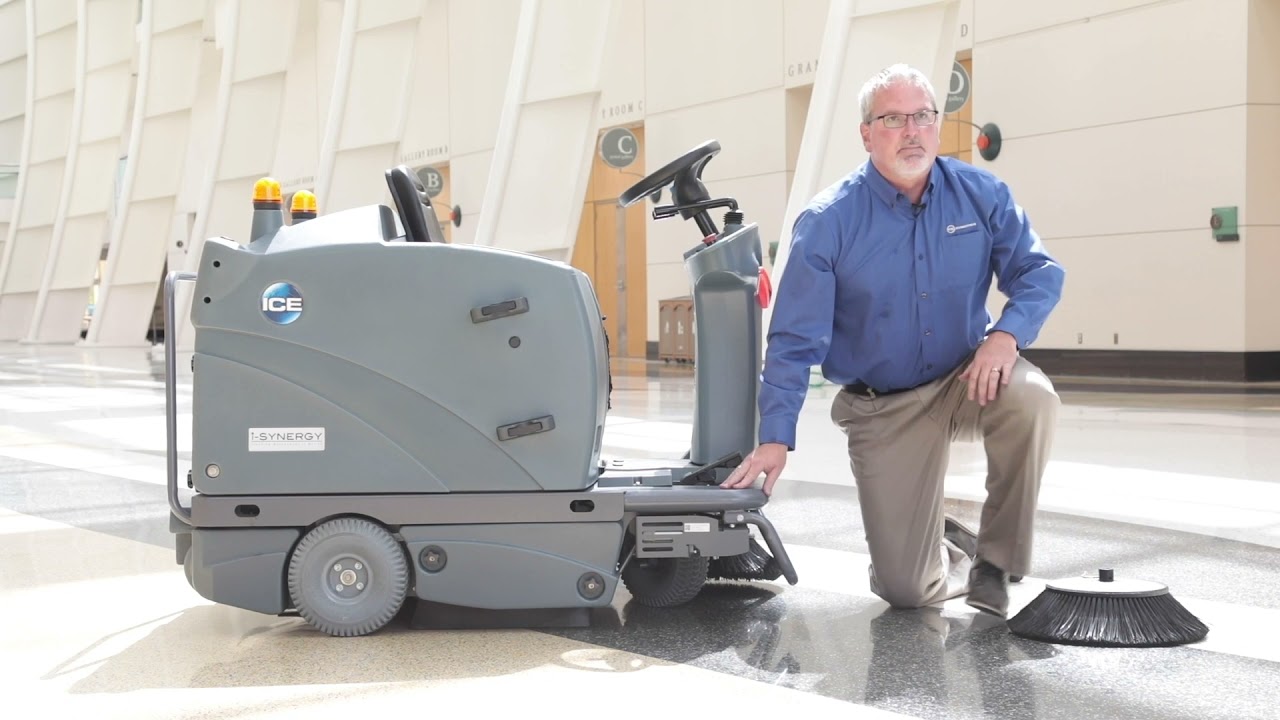 How to Change the Brush on i-S1100L+ Ride-On Floor Sweeper/Scrubber