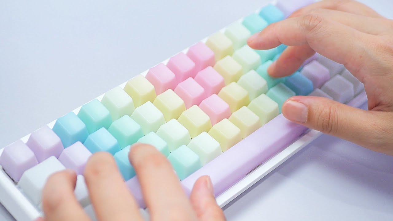 【ASMR】Keyboard like sugar candy  まるで砂糖菓子みたいなキーボード 打鍵音【音フェチ】
