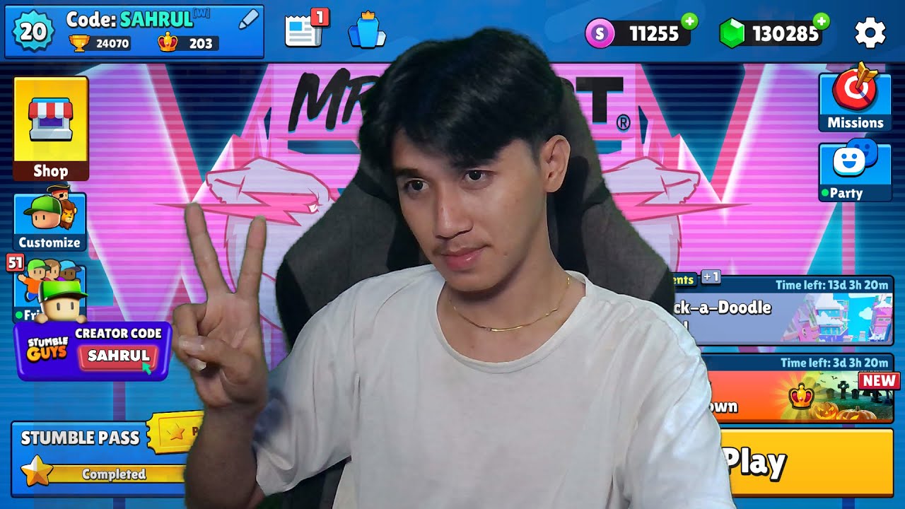 BLOCK DASH WEEKEND WITH SAHRUL! - Stumble Guys #GO200K