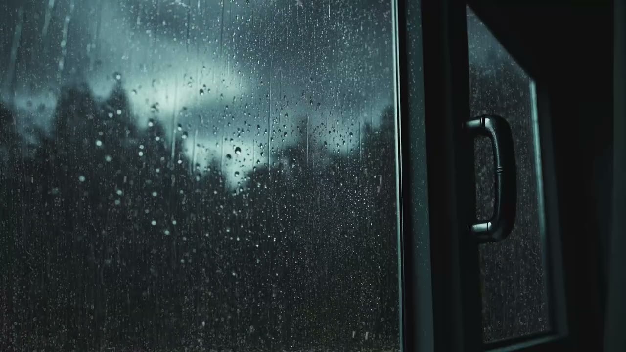 3 Hours Rain Sounds + Relaxing Piano Music in the Cozy Bedroom - Stress Relief, Deep Sleep, Healing
