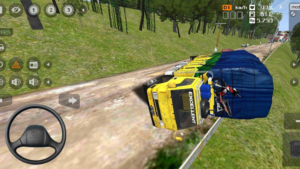 Tes Truck Ragasa Kalbar, Di jalur Puncak Jalan extrem,malah Rungkad || Bus simulator indonesia
