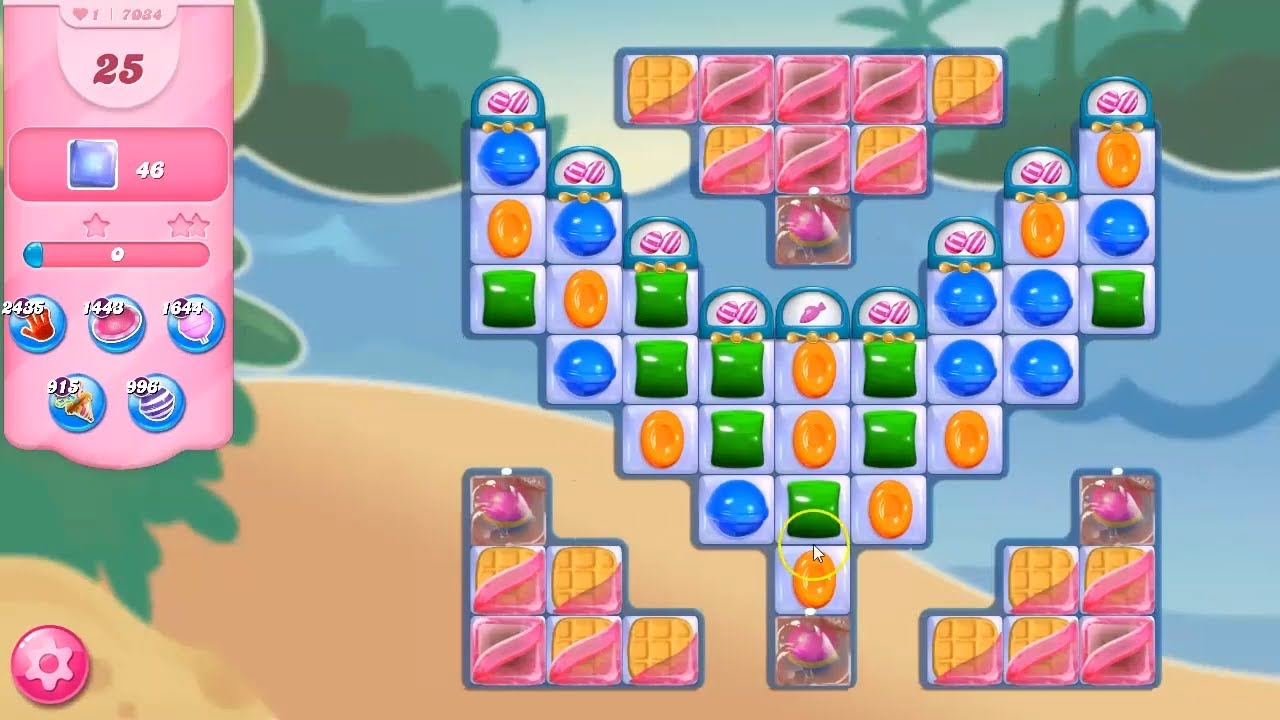 Candy Crush Saga LEVEL 7034 NO BOOSTERS