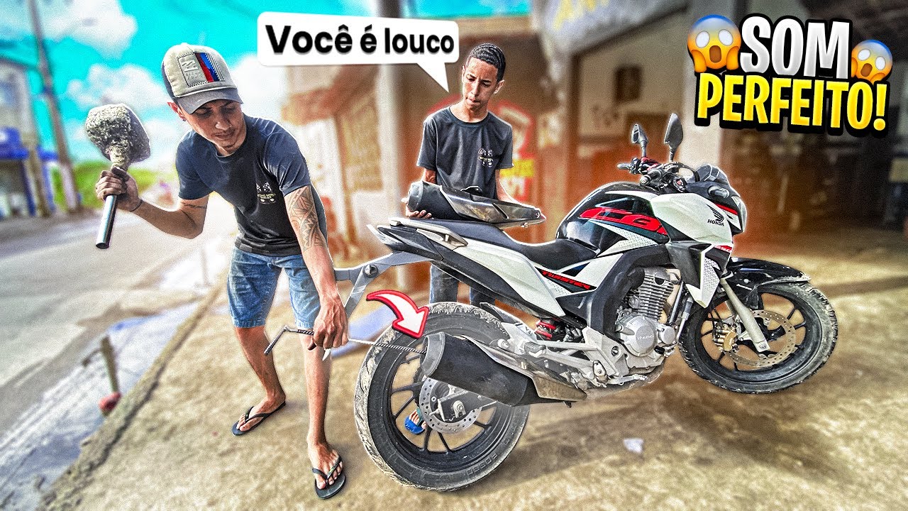 COMO FURAR O ESCAPE DA TWISTER 250 *Olha o barulho que ficou*