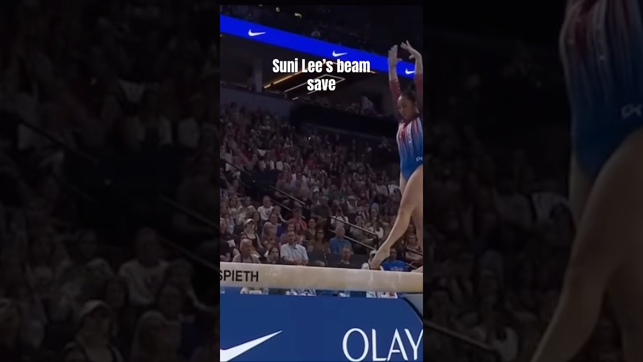 Suni Lees beam save vs Nastia Liukin’s 