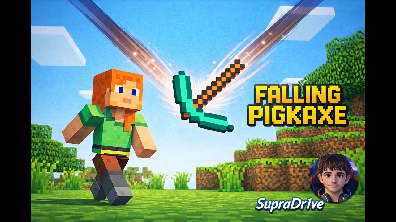 🔴 Minecraft Falling Pickaxe Live #shorts #live #minecraft
