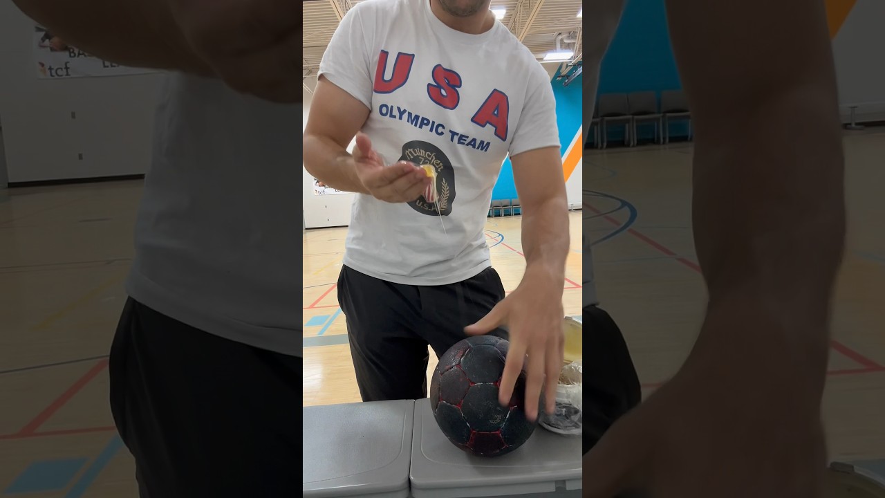 How to make your handball sticky! #handball #resin #asmr