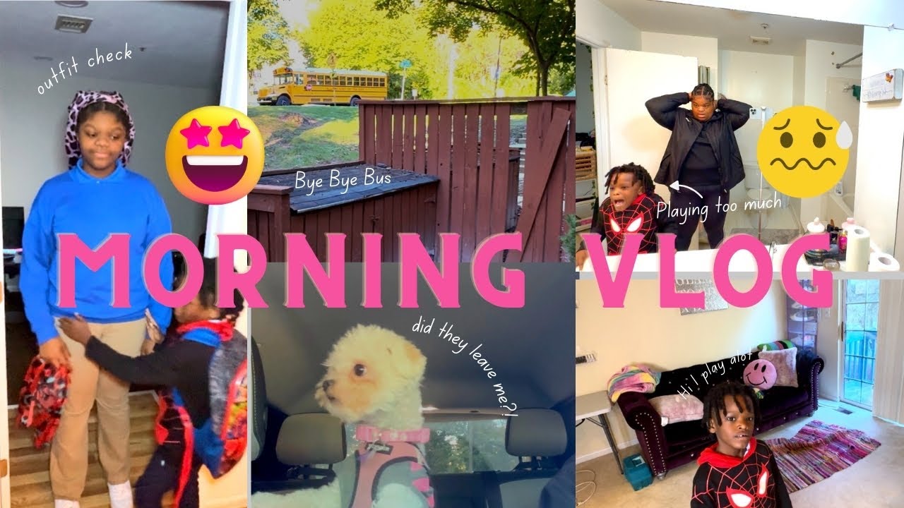 A day In The Life Vlog / Crazy Mornings / Living on Section 8 as A Single Mom