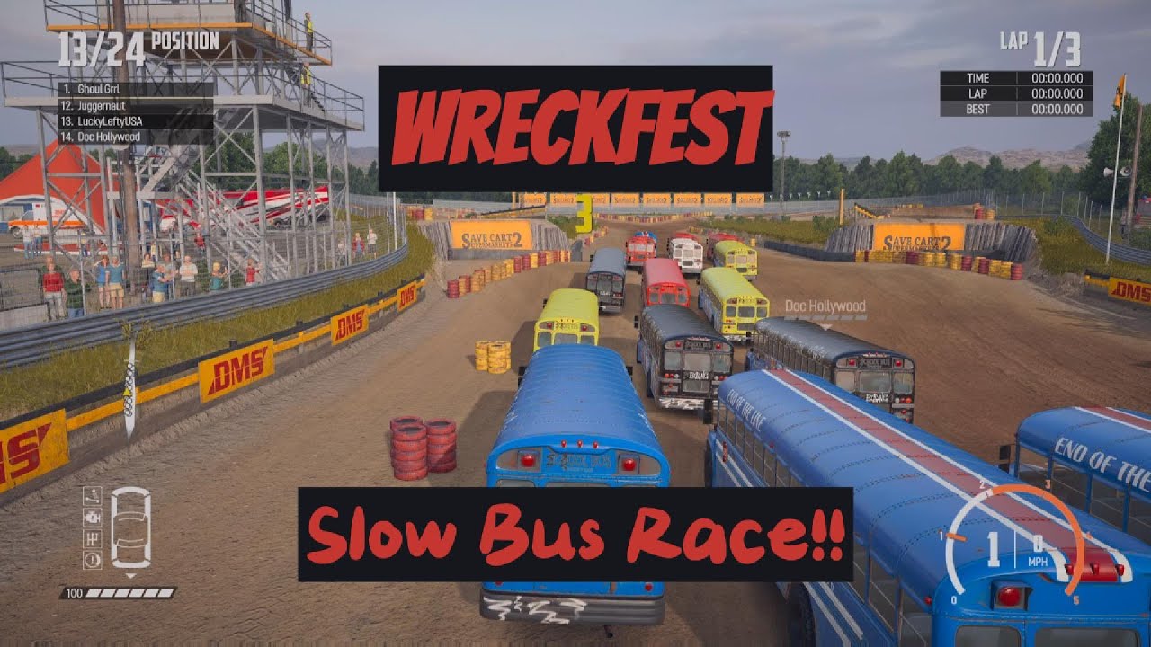 #wreckfest bus race