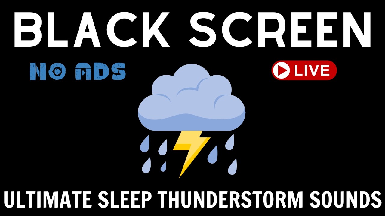 Sleep Better with Thunderstorm Sounds | 11 Hours of Relaxing Rain & Thunder
