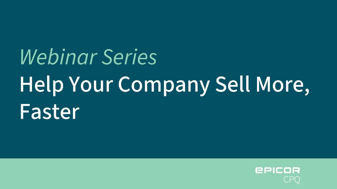 Help Your Company Sell More, Faster