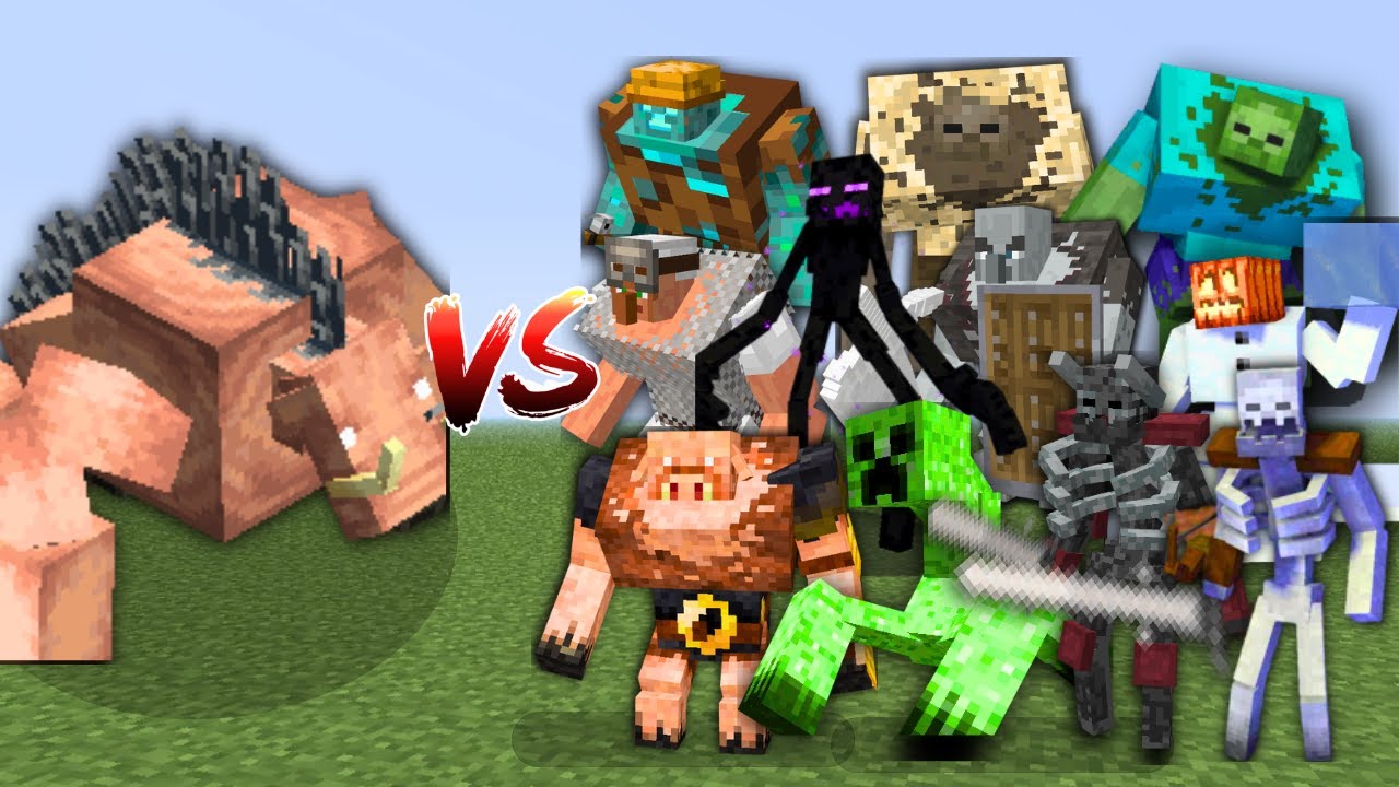 Mutant Hoglin vs All Mutant Mobs in Minecraft