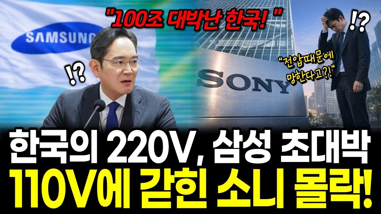 110V에 갇힌 소니가 몰락한 이유? 한국의 220V투자에 삼성이 초대박 난 이유!