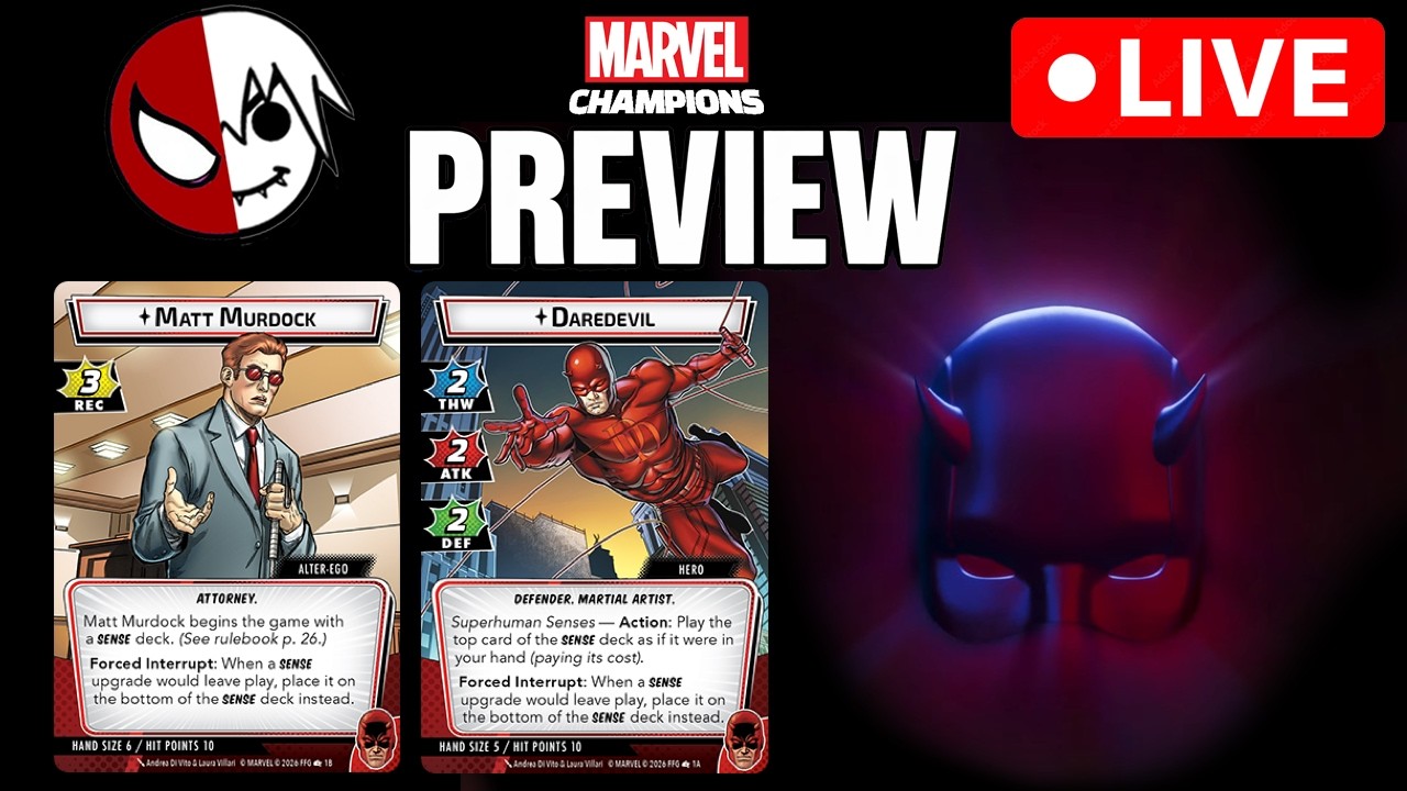 DAREDEVIL Hero Preview for Marvel Champions Fear No Evil