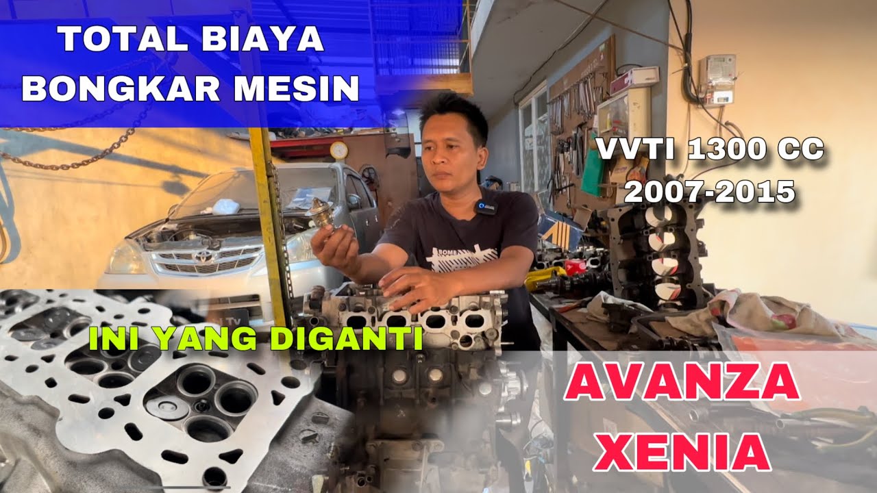 TERNYATA SEGINI HARGA SPARPART BONGKAR MESIN AVANZA/XENIA