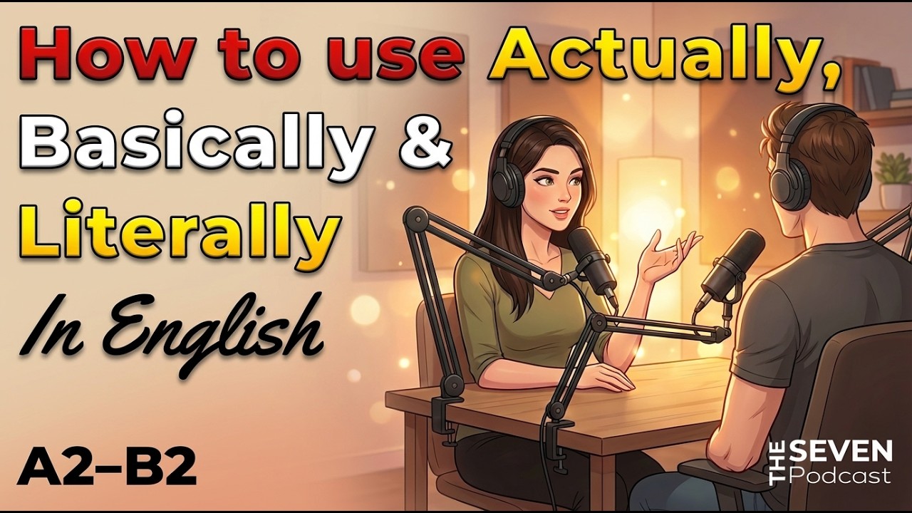 How to Use Actually, Basically & Literally in English | English Listening Practice Podcast