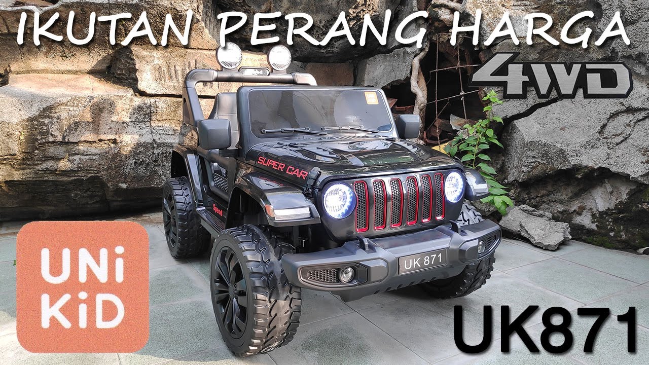 REVIEW MOBIL AKI UNIKID UK871 JEEP RUBICON | IKUTAN PERANG HARGA