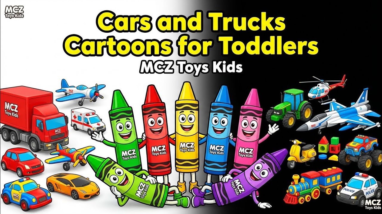   MCars and Trucks Cartoons for Toddlers – MCZ Toys Kids ✅ Cars and Trucks Cartoons for Toddlers 