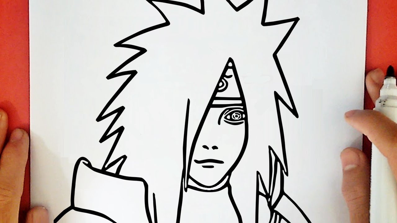 COMO DESENHAR O MADARA UCHIHA DO NARUTO