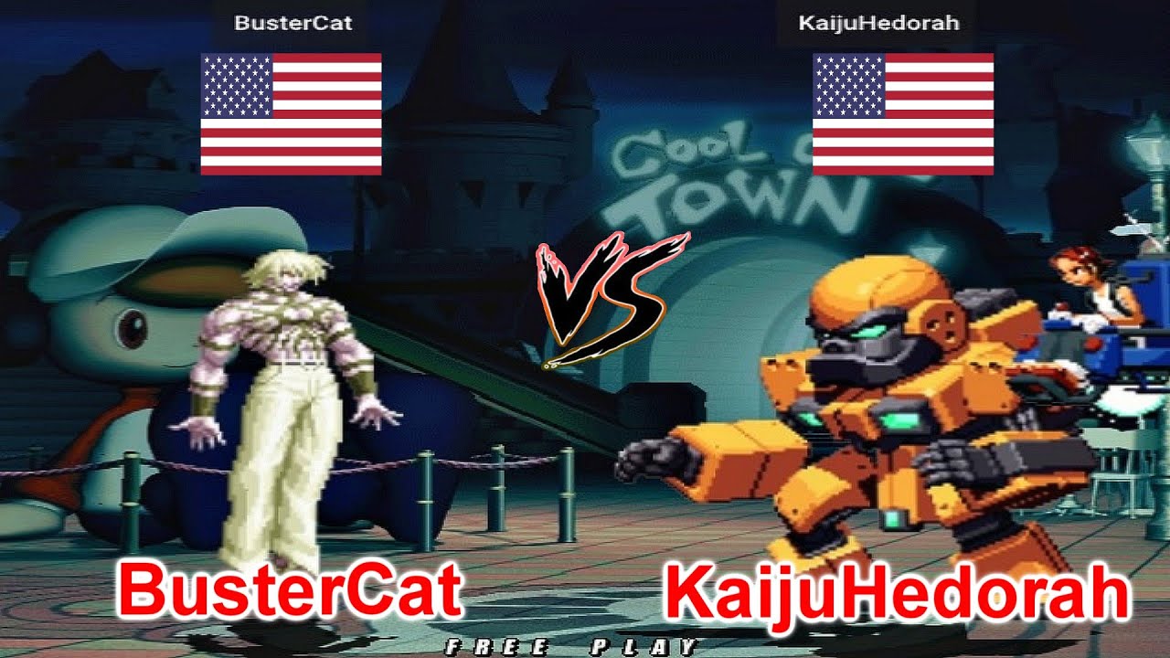 NeoGeo Battle Coliseum - BusterCat vs KaijuHedorah