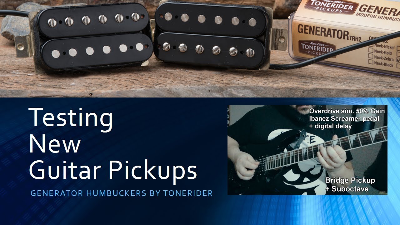 Sound test TONERIDER Generator pickups (no talking)