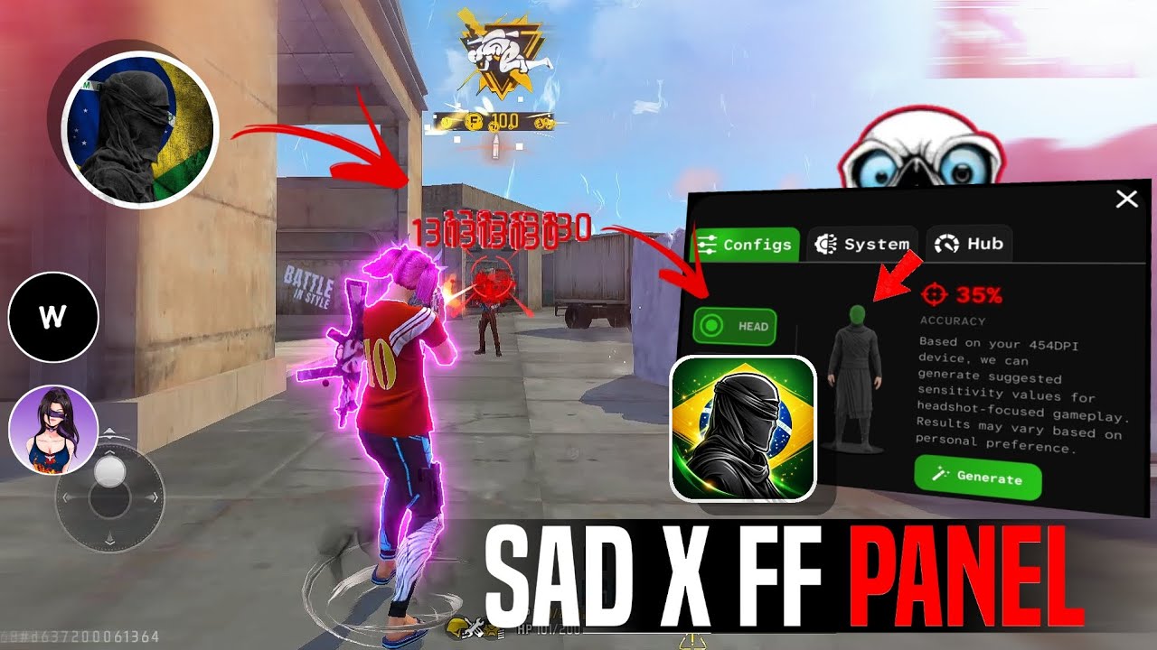 I Found Brazilian SAD X FF Secret P@nel | Free Fire Headshot App | Pirox Live
