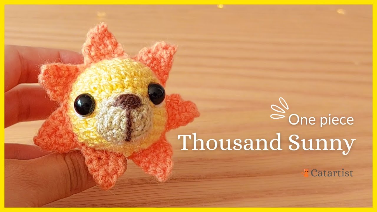 🏴‍☠️😍 THOUSAND SUNNY One piece - Crochet Amigurumi Tutorial 🧡