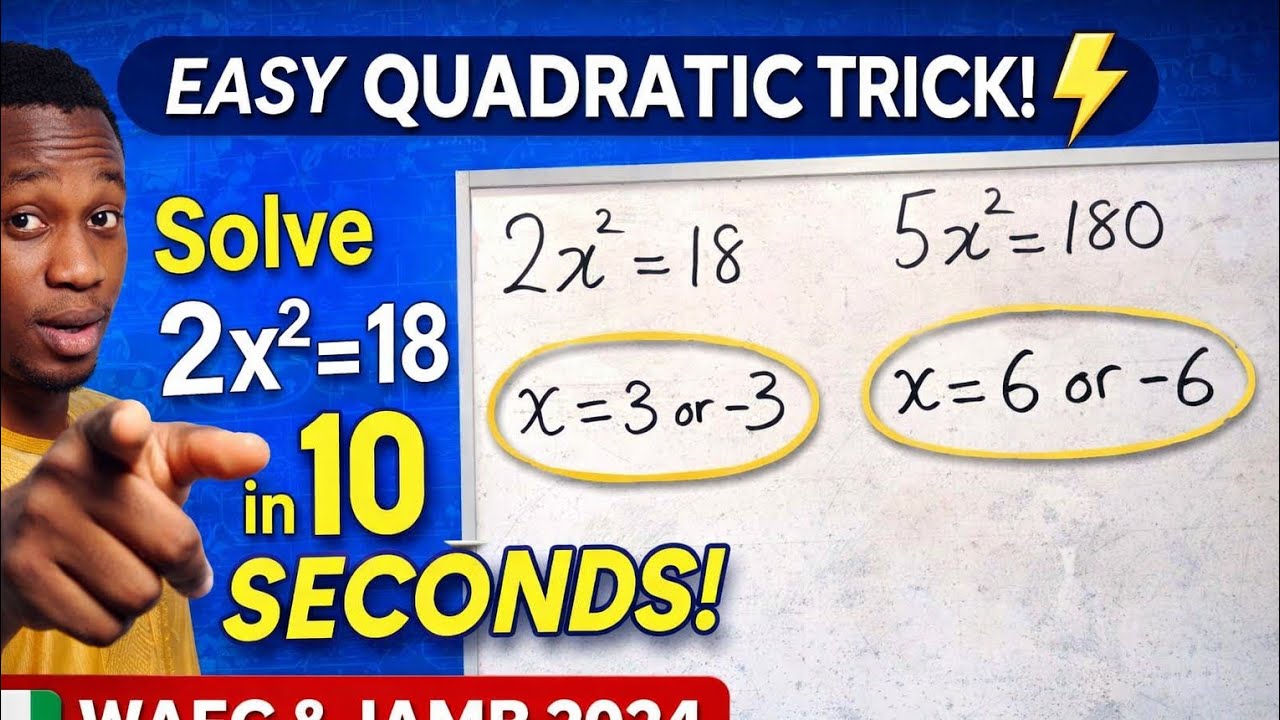 Solve Any 2x² Equation in 10 Seconds! 🔥 Super Easy Trick