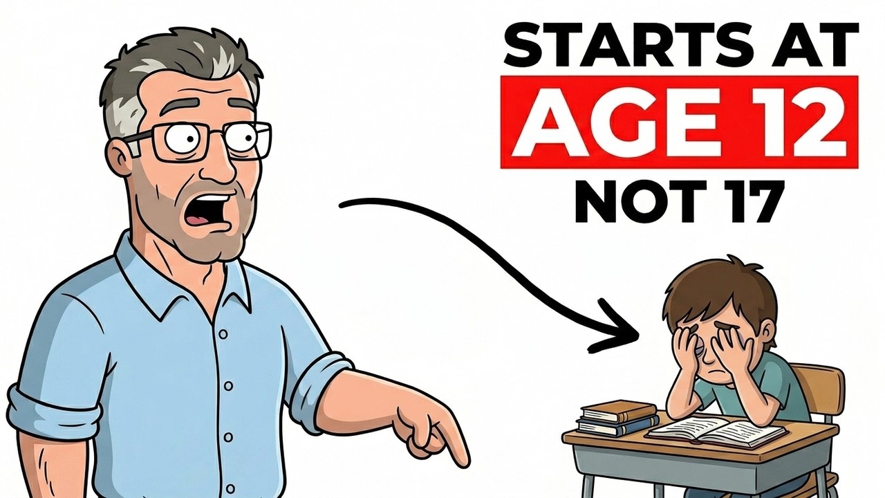 Prawdziwy pow&oacute;d, dla kt&oacute;rego wypalenie u nastolatk&oacute;w zaczyna się w wieku 12 lat, a nie 17