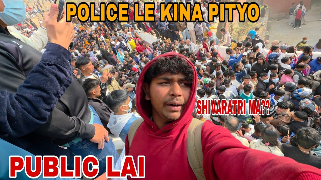  POLICE LE PUBLIC LAI KIN PITYO SHIVARATRI CROWD MANAGEMENT FAIL 🚫