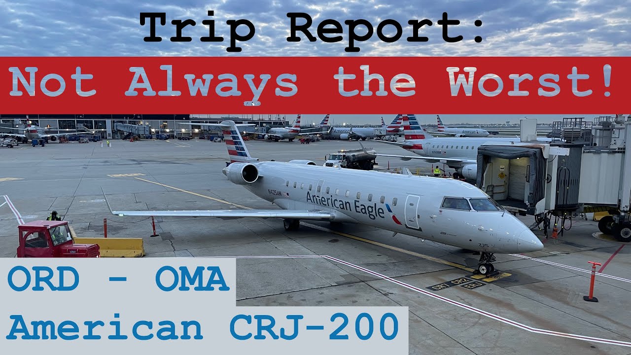 Trip Report: A Solid Regional Jet Flight! | American CRJ-200 | Chicago - Omaha | ORD - OMA