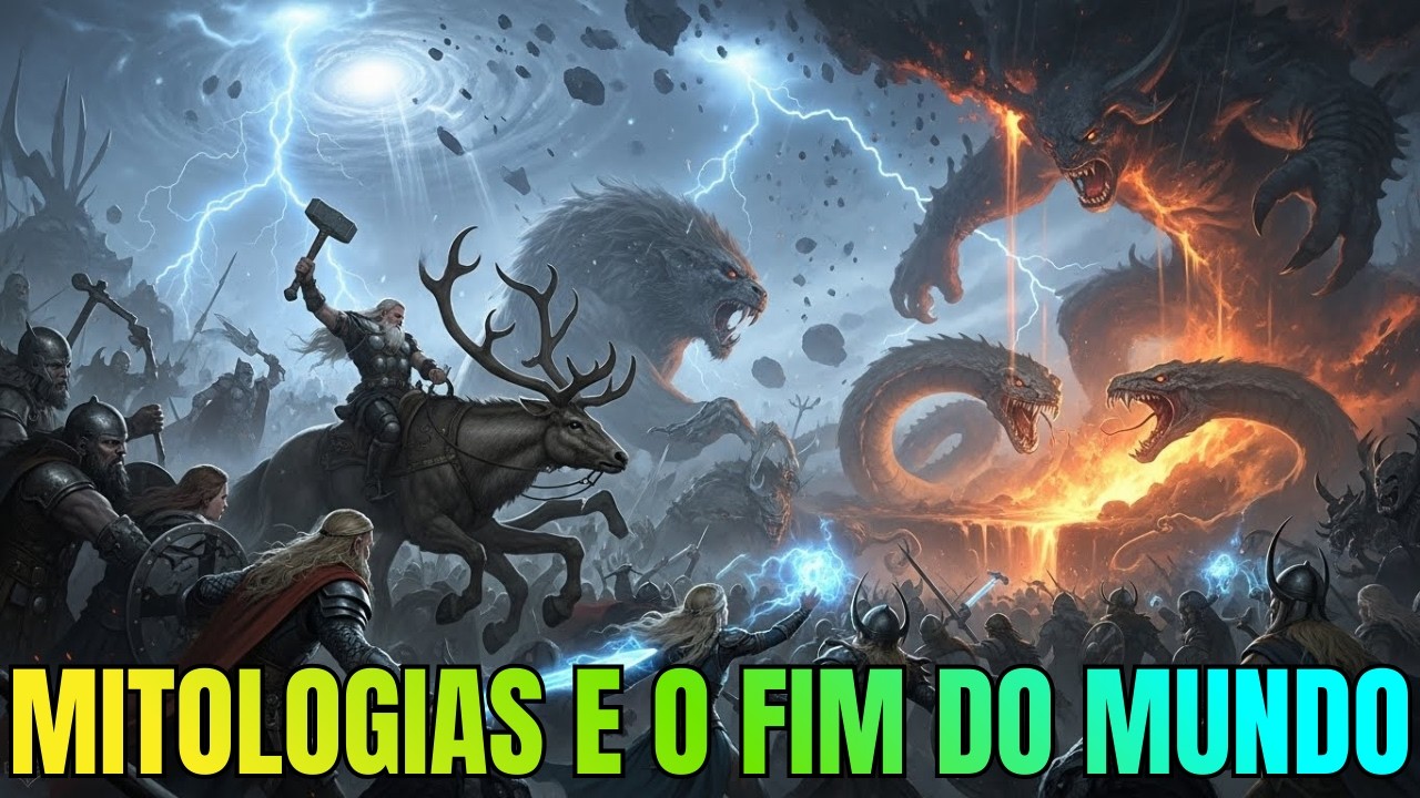 A HISTÓRIAS das MITOLOGIAS: GUERRAS, DEUSES e o FIM do MUNDO - O QUE TODAS TEM EM COMUM? Para dormir