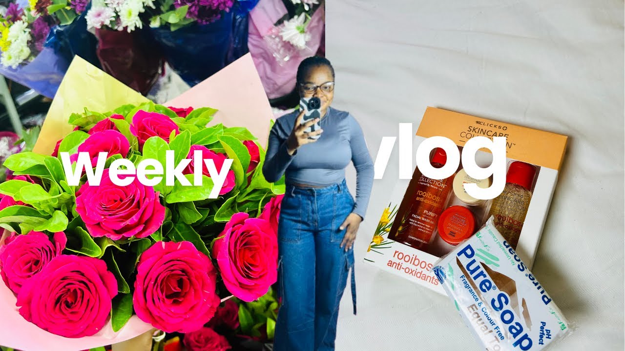 #Weekly vlog|| Going to work||productive studying ||Clicks skincare|| Venda girl ||#vlogctober🤍🎀