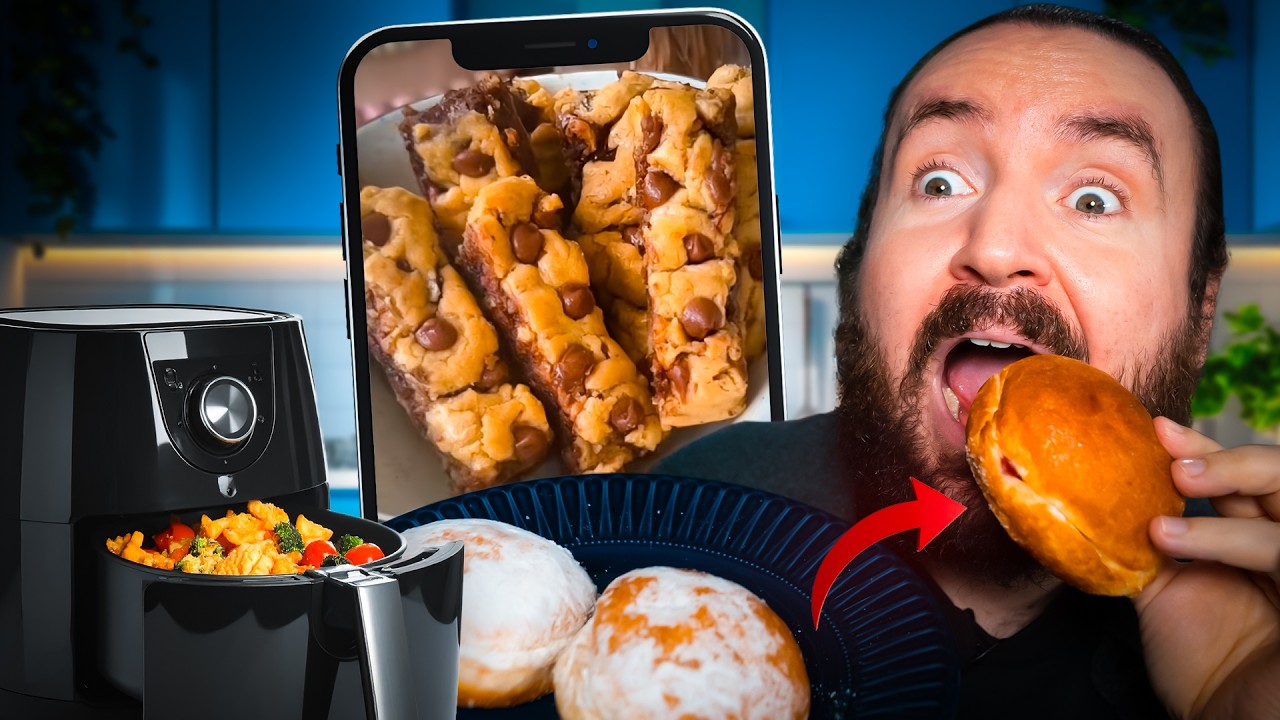 Ich TESTE die VIRALSTEN AIRFRYER Rezepte (und es ist vieeel zu gut!)