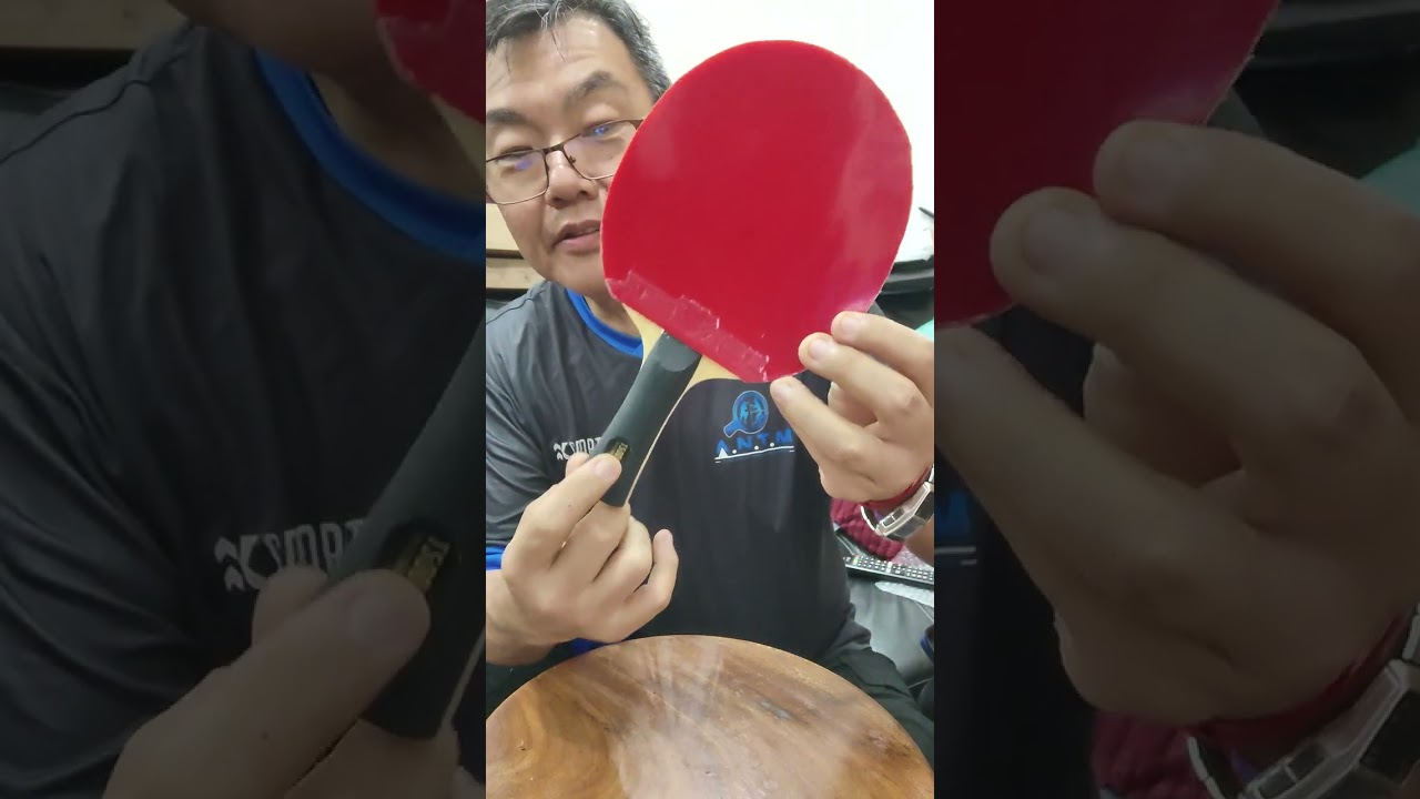 Tênis de Mesa montagem de raquete T5000 do Vinicius
